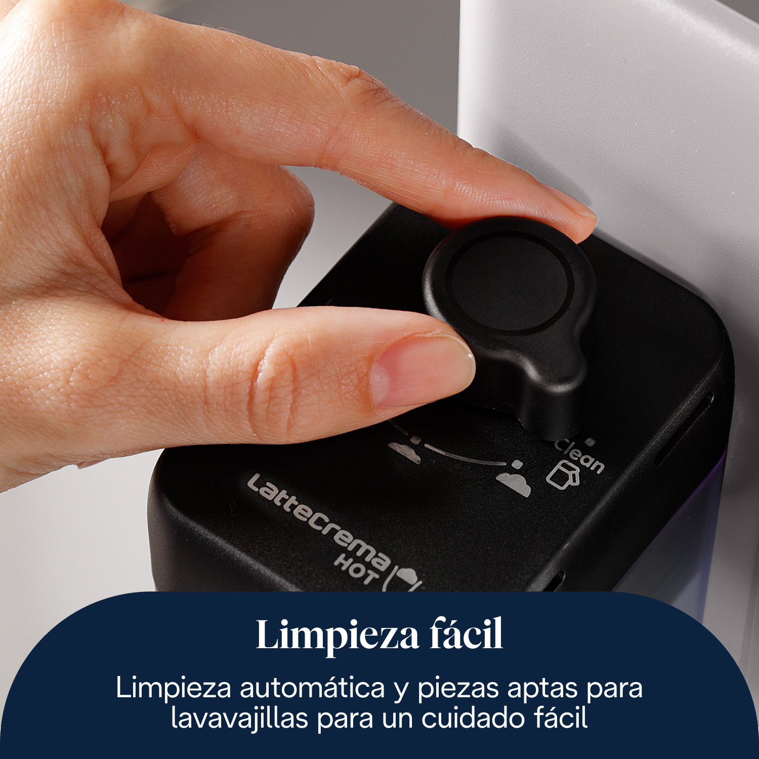 impieza fácil. Limpieza automática y piezas aptas para lavavajillas para un cuidado fácil. 