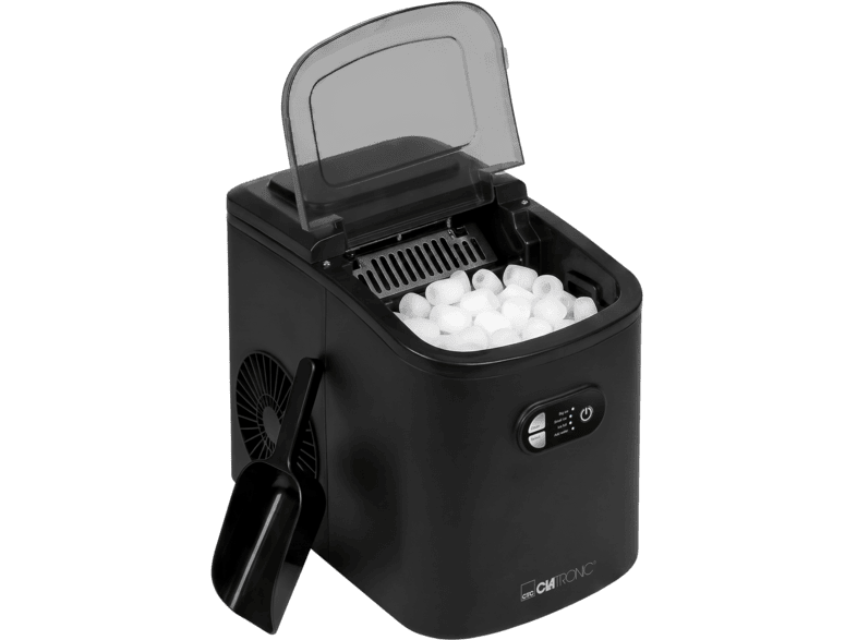 Clatronic EWB 3839 Eiswürfelmaschine (180 Watt, 900 ml, Schwarz)