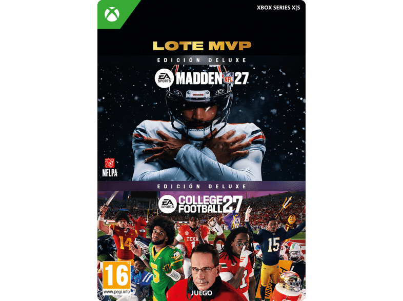 XBOX Series X S Collegue Football 27 + Madden Lote MVP (Código descarga)