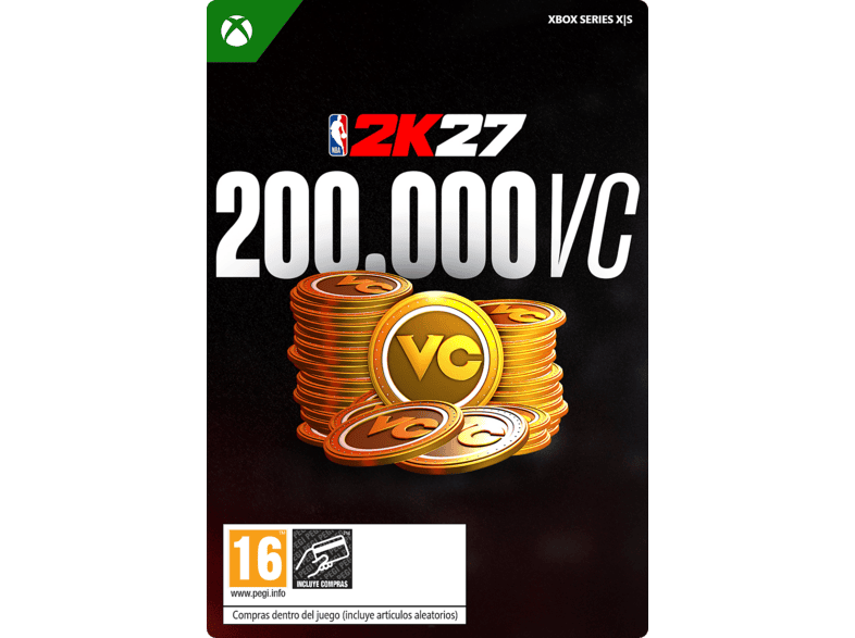 XBOX Series X S NBA 2K27: 200000 VC (Código de descarga)