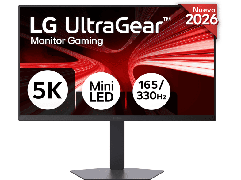 Monitor gaming - LG 27GM950B-B.AEU, 27 " UHD 5K, 165 Hz, 1 ms, Altavoces integrados, Altura ajustable, IPS, Negro