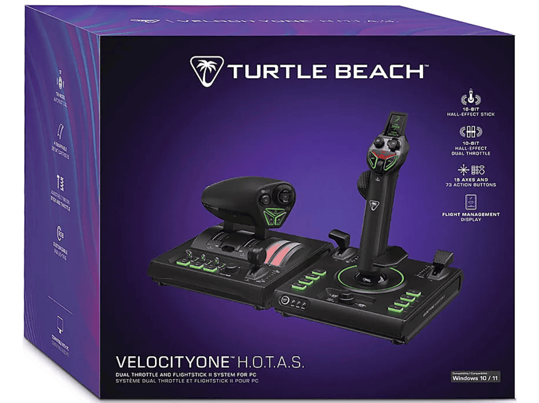 TURTLE BEACH VelocityOne hotAS (PC) (TBR-5001-05); Joystick +Schubregler — Foto 3 von 5