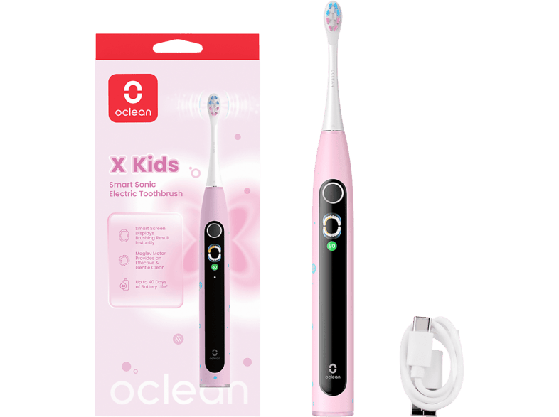 Oclean X Kids Kinderzahnbürste mit Schalltechnologie Pink