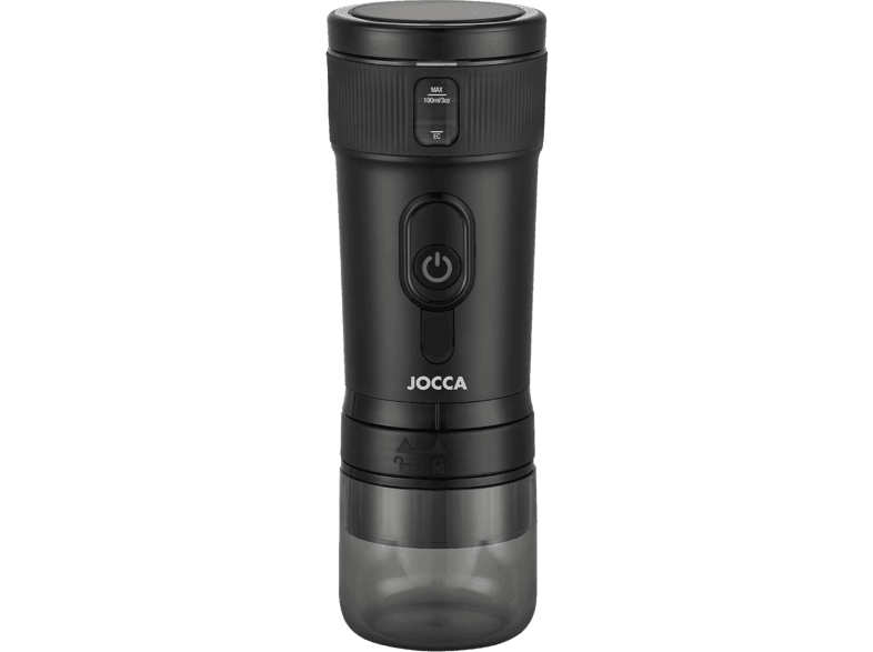 Cafetera portátil - Jocca 2902, 3 en 1: Compatible con cápsulas Nespresso, Dolce Gusto y café molido, 15 bar, 100ml, Negro