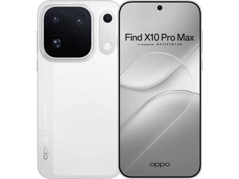 OPPO Find X10 Pro Max, Luna White, 512 GB, 12 GB RAM, 6.78 " ProXDR, 144 Hz, MediaTek Dimensity 9600 Pro, 7150 mAh