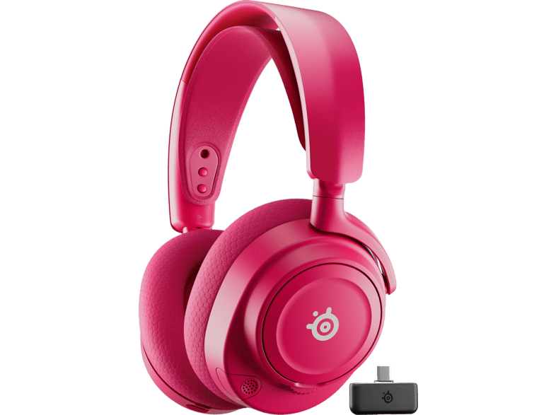 Auriculares SteelSeries Arctis Nova 7 Gen 2 inalámbricos USB/Bluetooth Gaming con cancelación de ruido, color magenta - Imagen 2