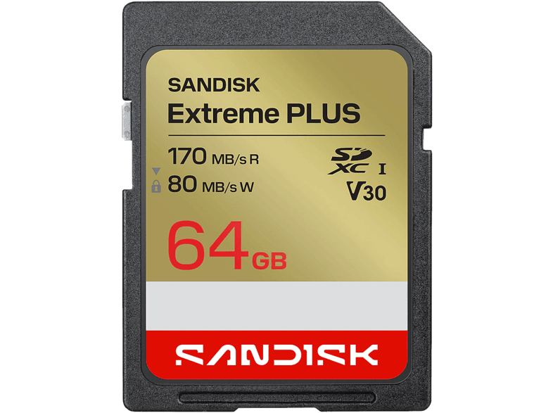 Karta pamięci SANDISK Extreme Plus SDXC 64GB 170MB/s 80MB/s