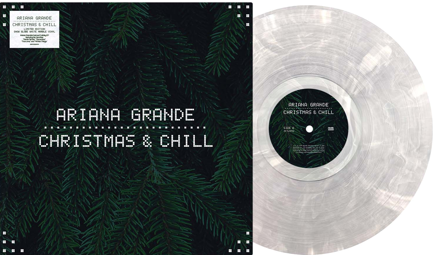 Ariana Grande | Christmas & Chill (Ltd. Clear White Wave Translucent ...