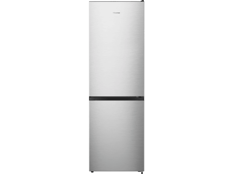 Frigorífico combi - Hisense RB390N4ACE, Total No Frost, 186 cm, 304 l, Congelamiento Rápido, Modo Vacaciones, Puerta Reversible, Gris Inox