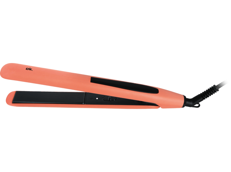 Plancha de pelo - ok. OHS 2026 O, Placas con revestimiento cerámico, Temperatura Constante 200 °C, Naranja