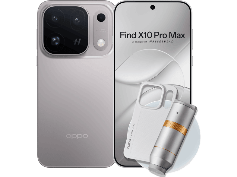 OPPO Find X10 Pro Max, Titanium Grey, 512 GB, 12 GB RAM, 6.78 " ProXDR, 144 Hz, MediaTek Dimensity 9600 Pro, 7150 mAh