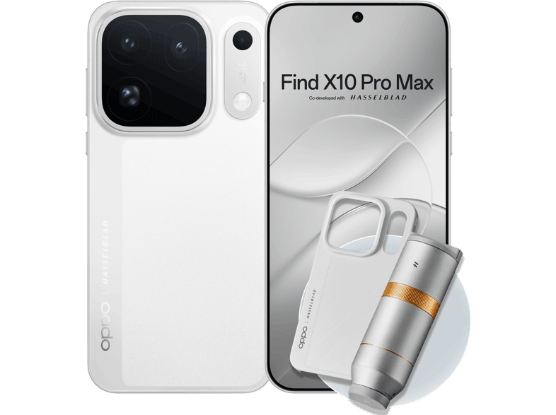 OPPO Find X10 Pro Max, Luna White, 512 GB, 12 GB RAM, 6.78 " ProXDR, 144 Hz, MediaTek Dimensity 9600 Pro, 7150 mAh