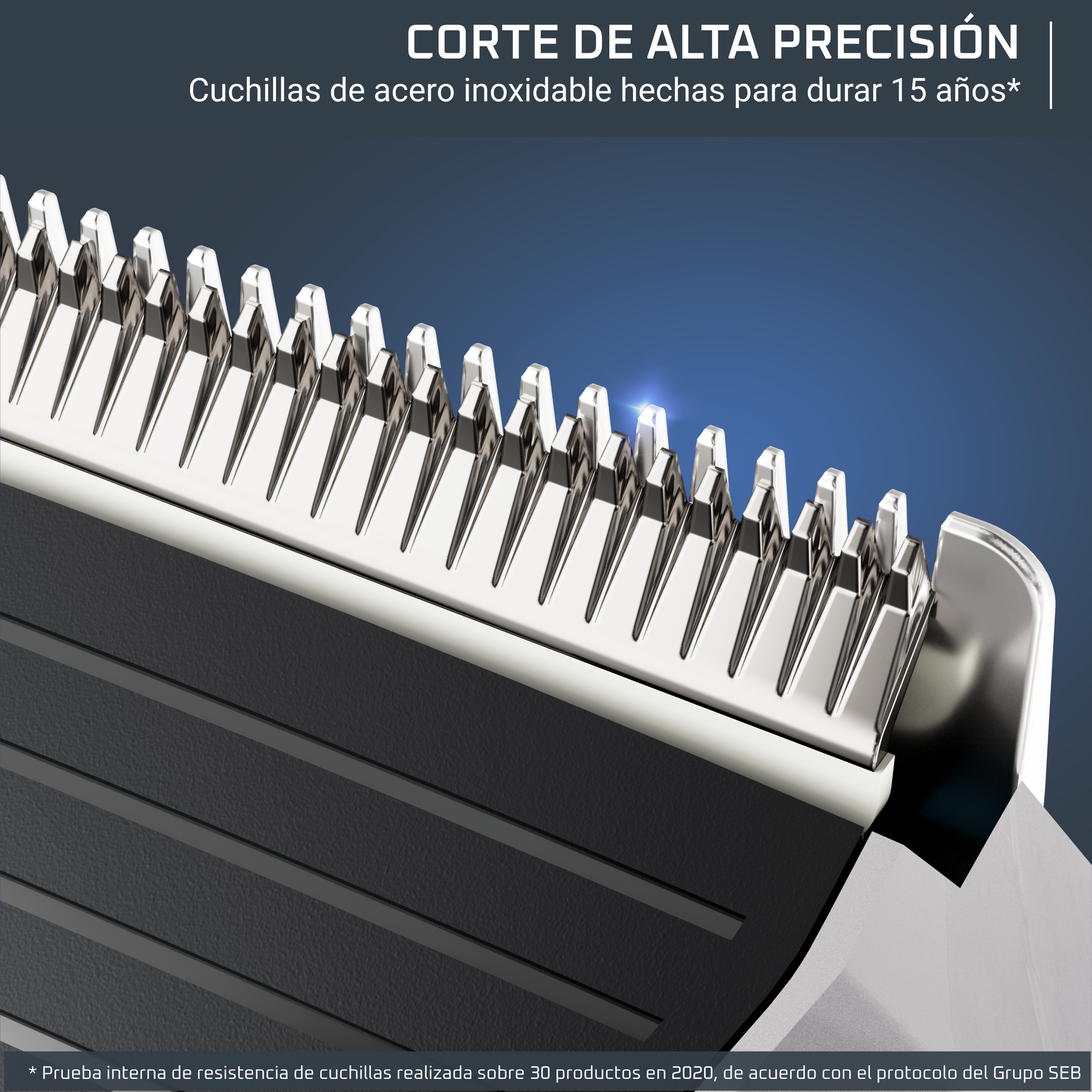 Corte de alta precision. Cuchillas de acero inoxidable hechas para durar 15 años.