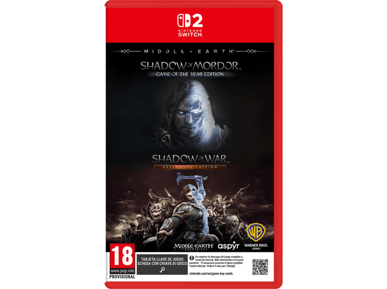 Nintendo Switch 2 Middle Earth: The Shadow Bundle (Game Key Card)