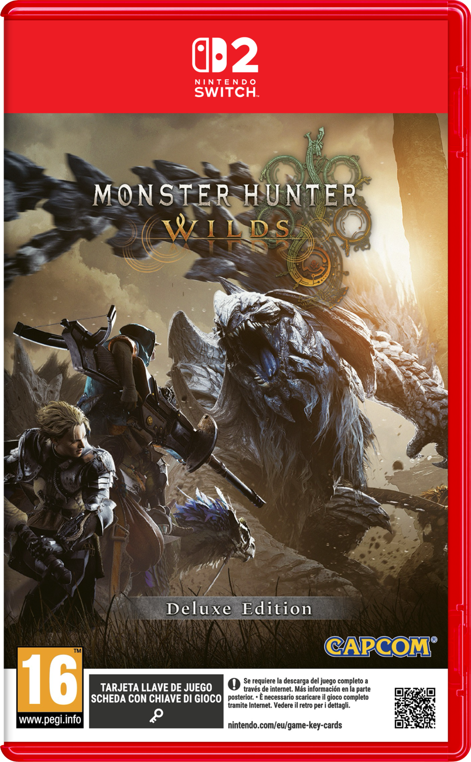 Carátula de Monster Hunter Wilds para Switch 2 (edición PAL España)