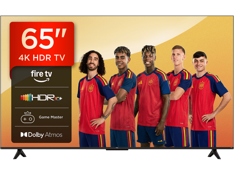 TV LED 65" - TCL 65V6D, UHD 4K, ARM Cortex-A55 (MT9026), Smart TV, DVB-T2 (H.265), HDR 10+, Dolby Atmos, Negro