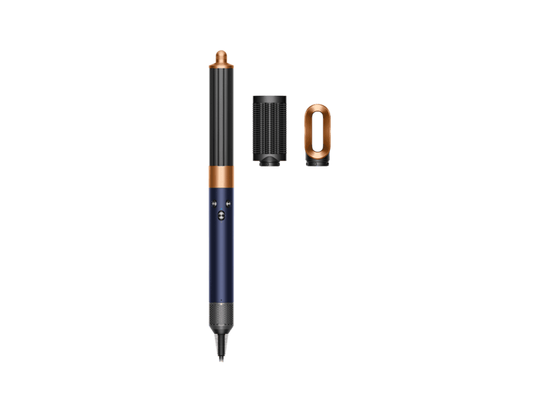Moldeador - Dyson Airwrap™ Origin, Tecnología iónica, 3 Velocidades, Accesorios, Prussian Blue/Rich Copper
