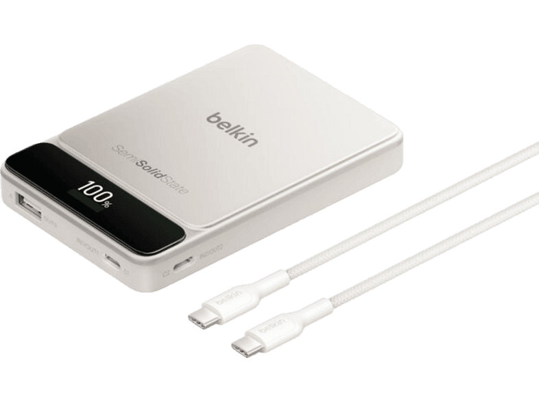 Powerbank - Belkin BPB044HQSA, 10000 mAh, 1x USB-A, 2x USB-C, 60W, Arena