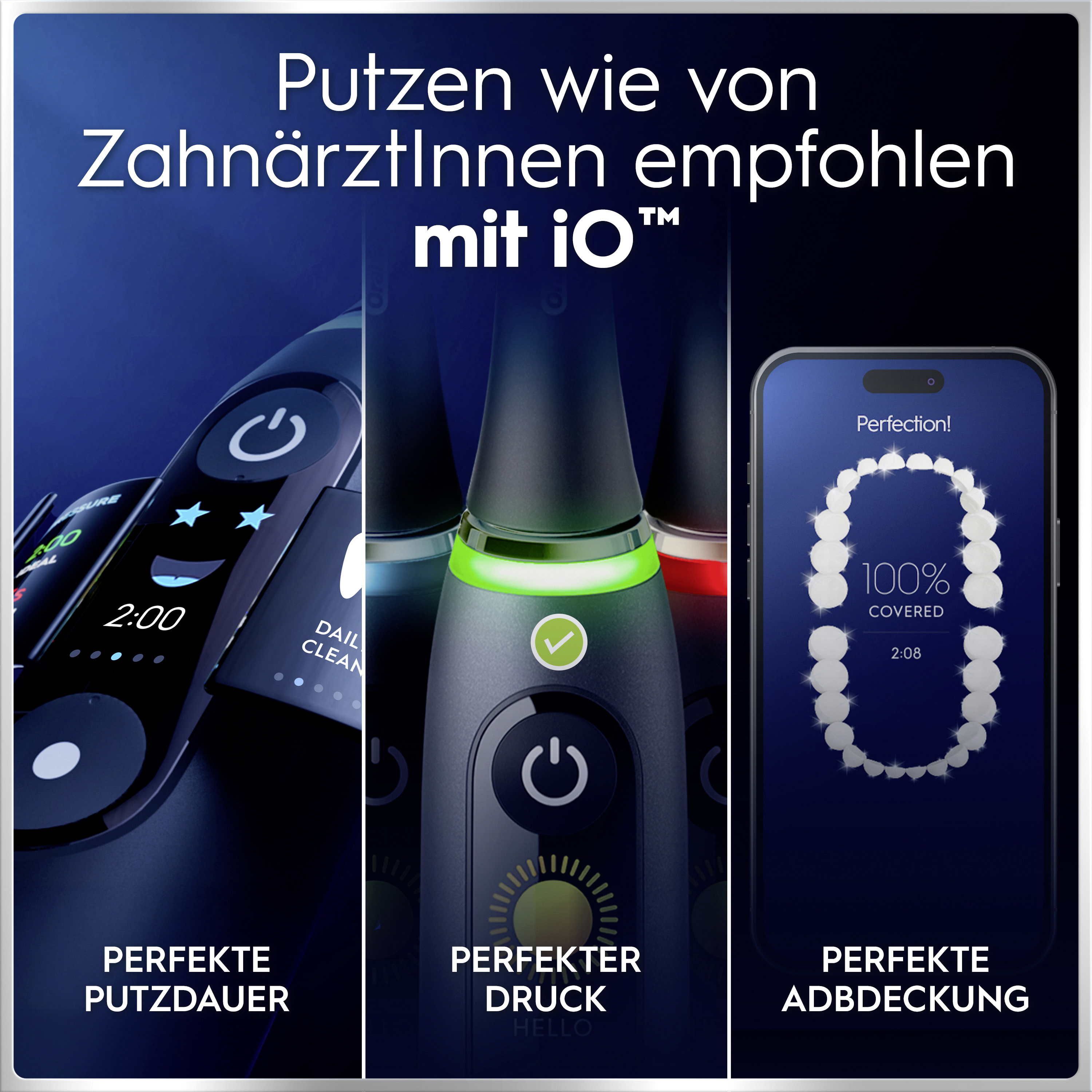 Elektrizbürste mit App-Verbindung für perfekte Zahnpflege.