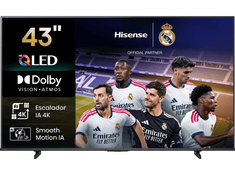 Joom Hisense 43E7s - Tv Qled 43 (108Cm) - 4K Uhd 3840X2160 - Hdr10+ - Smart Tv Vidaa - 3Xhdmi 2.1 - Wifi - Imagen 3