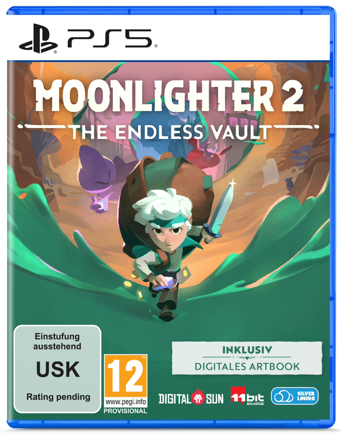 Carátula de Moonlighter 2: The Endless Vault para PS5 (edición PAL España)