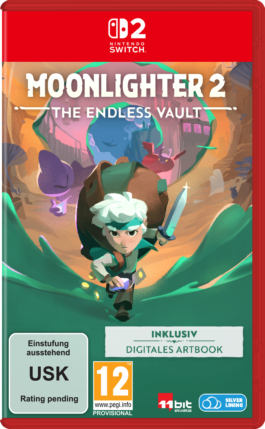 Carátula de Moonlighter 2: The Endless Vault para Switch 2 (edición PAL España)