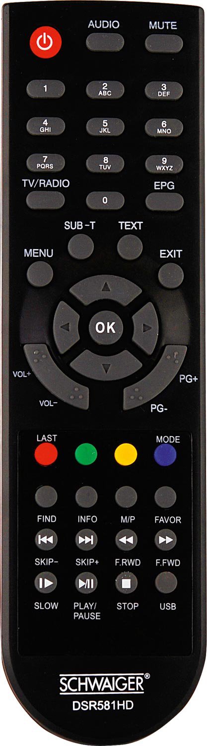 SCHWAIGER DSR 581 HD Sat-Receiver (HDTV, Schwarz)