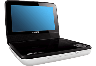 PHILIPS PD7030/12 Tragbarer DVD Player, Schwarz