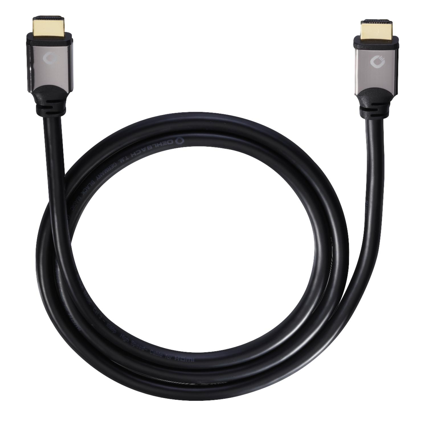 Black Ethernet, m OEHLBACH HDMI 92457 Magic 7,5 Kabel, HDMI