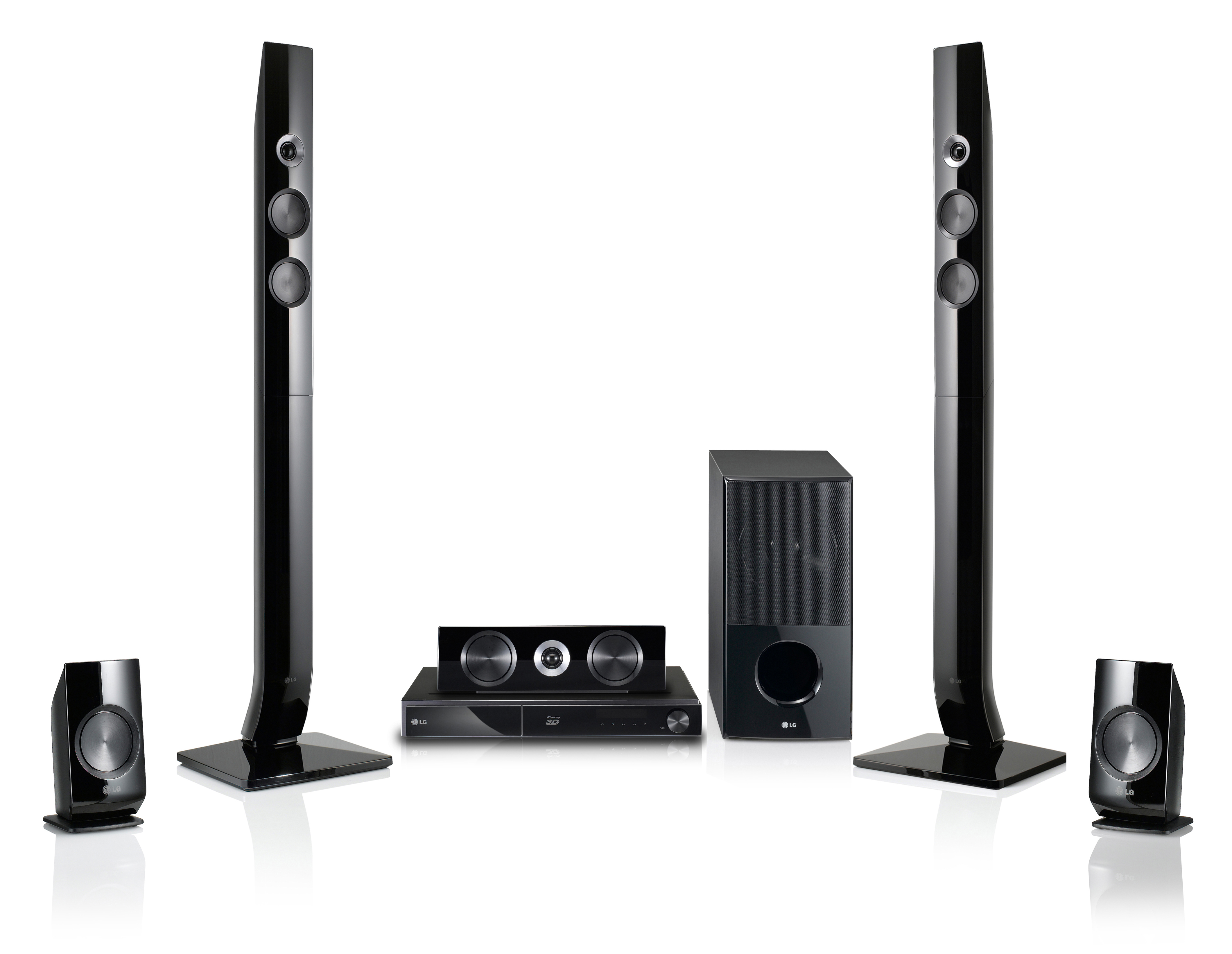 LG HX906PA 5.1 Heimkino-System (3D Blu-ray Player, 5.1 Lautsprechersystem, direkte Steuerung, Schwarz)