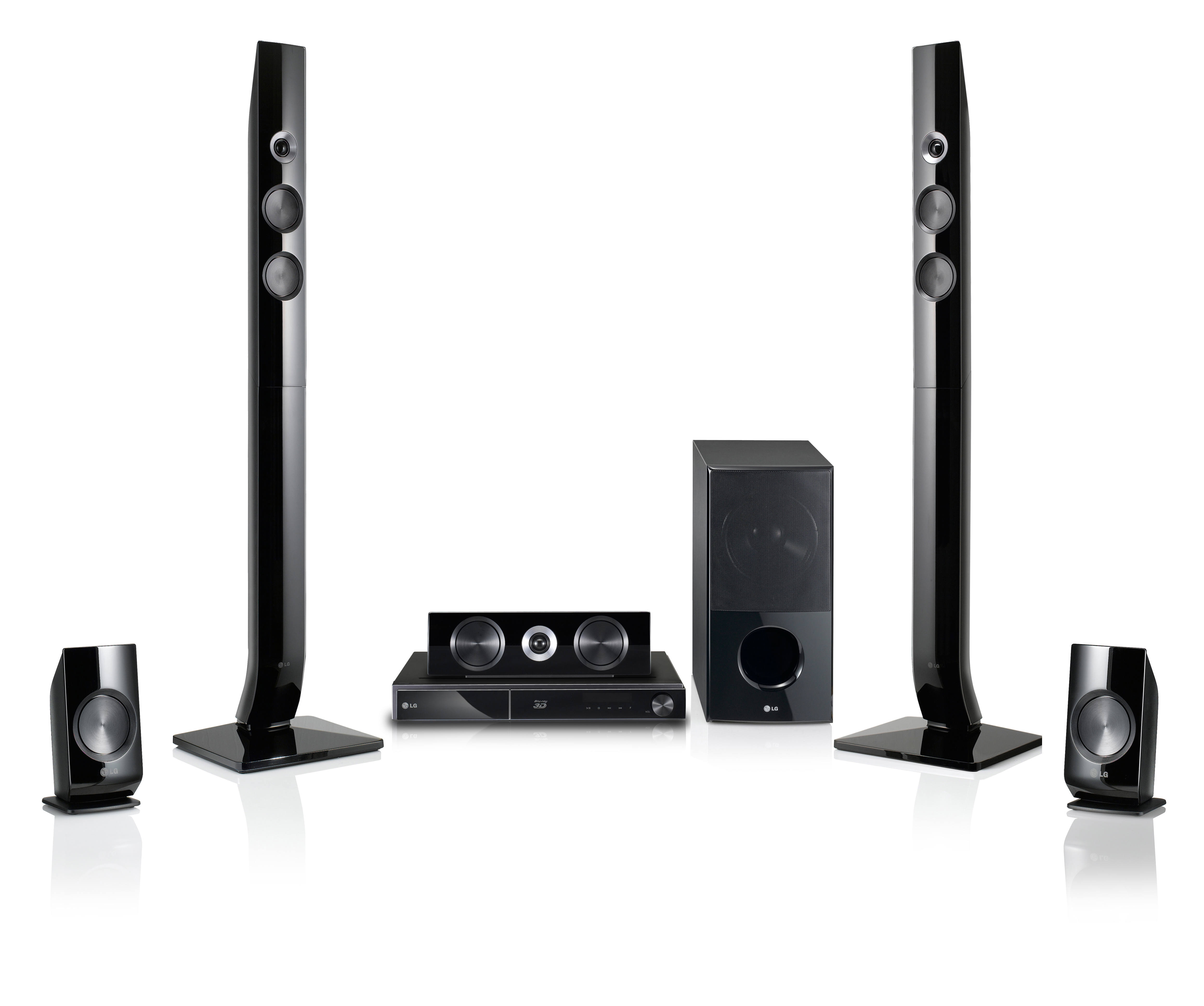LG HX906PA 5.1 Heimkino-System (3D Blu-ray Player, 5.1 Lautsprechersystem, direkte Steuerung, Schwarz)