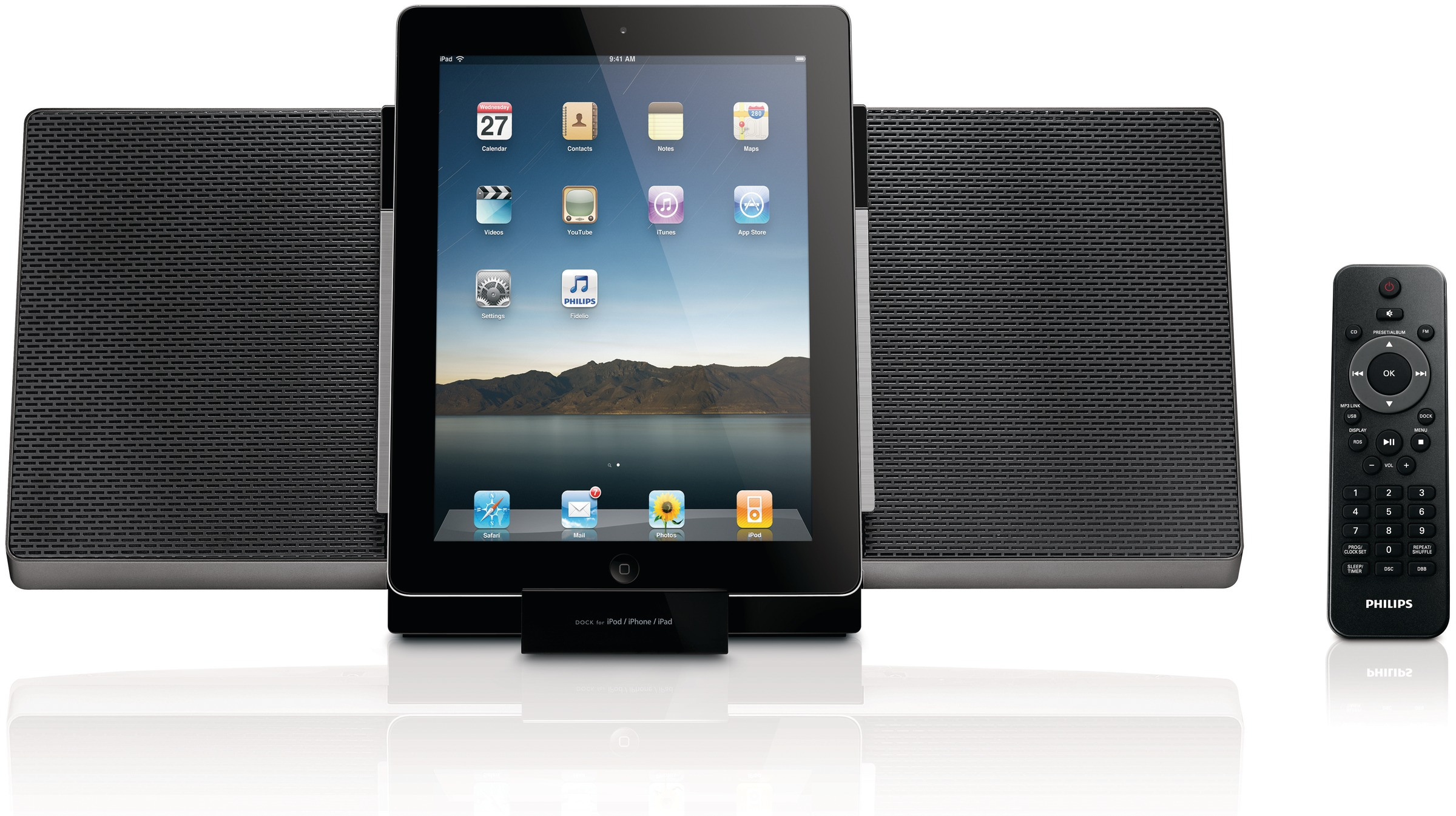 PHILIPS DCM3060 Micro-Musiksystem - Dock für iPod/iPhone/iPad (iPod Steuerung=iPod Docking-Anschluss)