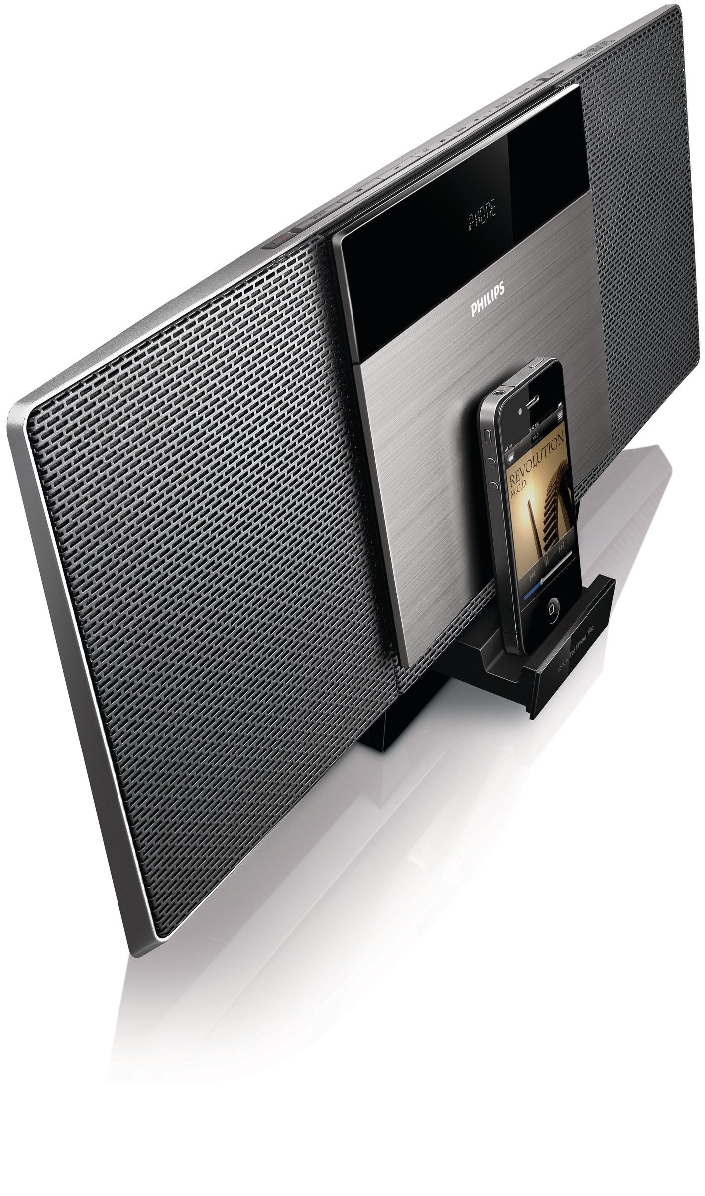 PHILIPS DCM3060 Micro-Musiksystem - Dock für iPod/iPhone/iPad (iPod Steuerung=iPod Docking-Anschluss)