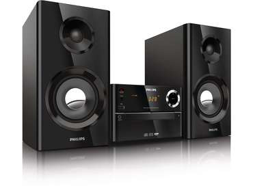 PHILIPS MCM2150/12 Mini Stereoanlage (Schwarz)