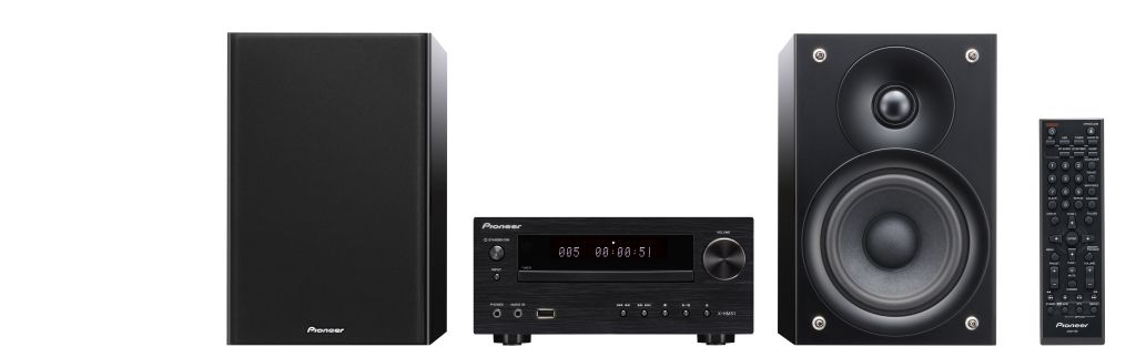 PIONEER X-HM51-K Micro HiFi System (iPod Steuerung, Schwarz)