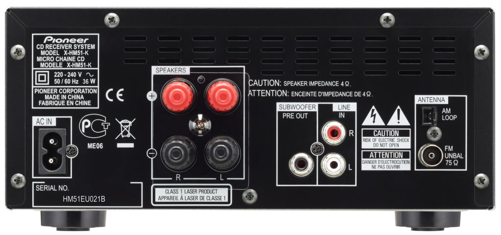 PIONEER X-HM51-K Micro HiFi System (iPod Steuerung, Schwarz)