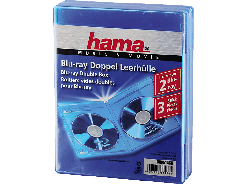 HAMA 051468 BD Doppel Box Blau