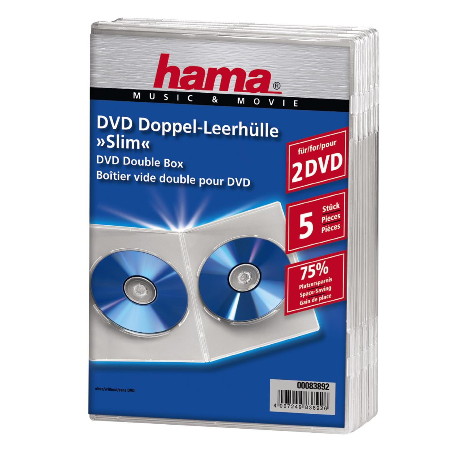 DVD 083892 Slim HAMA Transparent