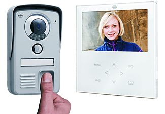 ELRO VD71F Videotürsprechanlage mit Fingerabdruckscanner, Weiß