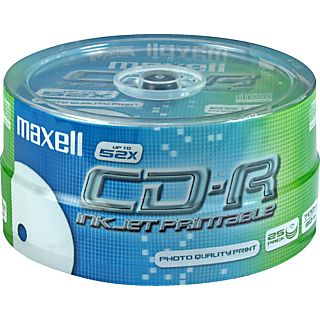 MAXELL CD-R 80 52x bedruckbar 25er Spindel
