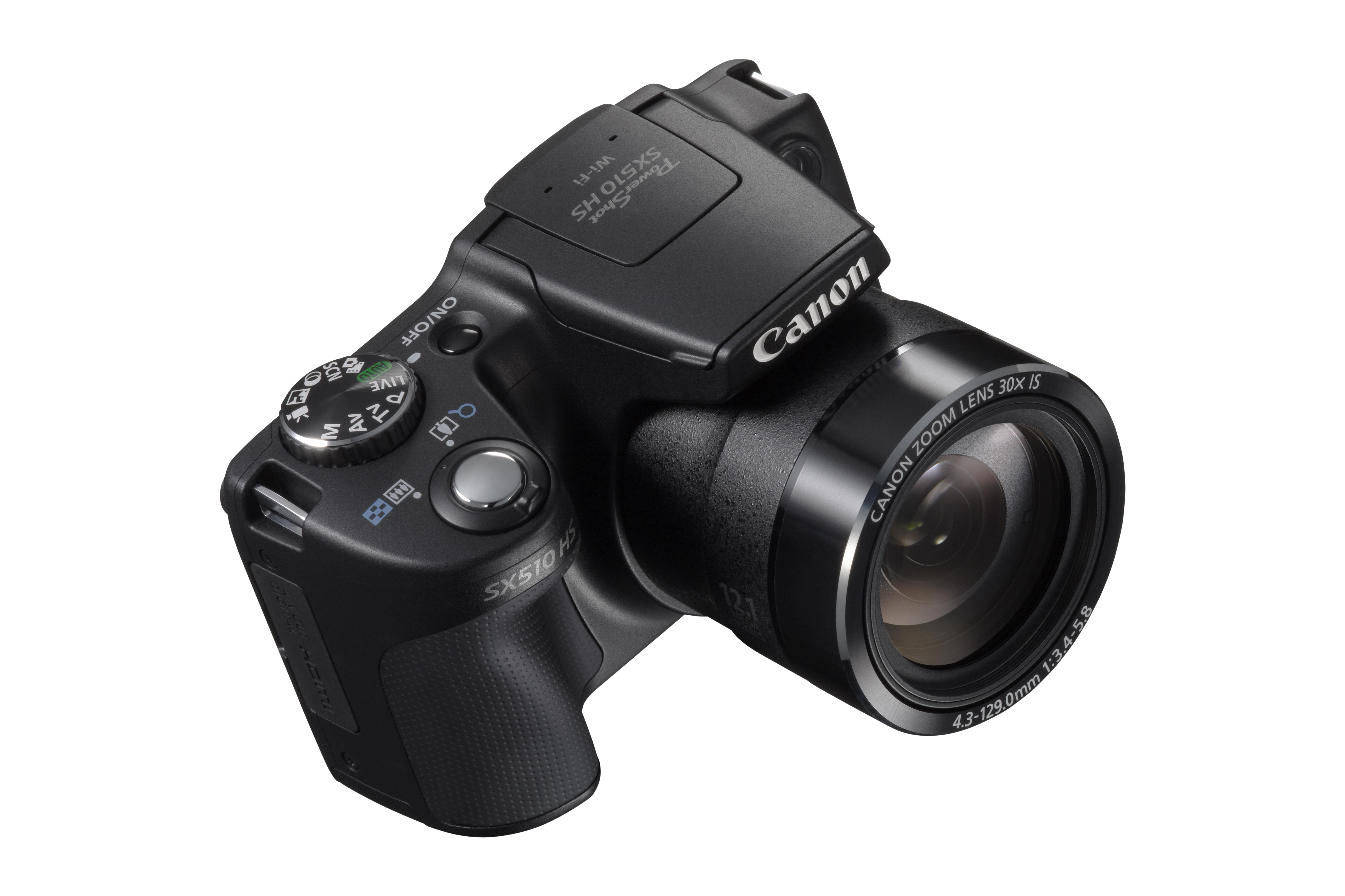 CANON Powershot SX 510 HS Bridgekamera Schwarz, 30x opt. Zoom, TFT