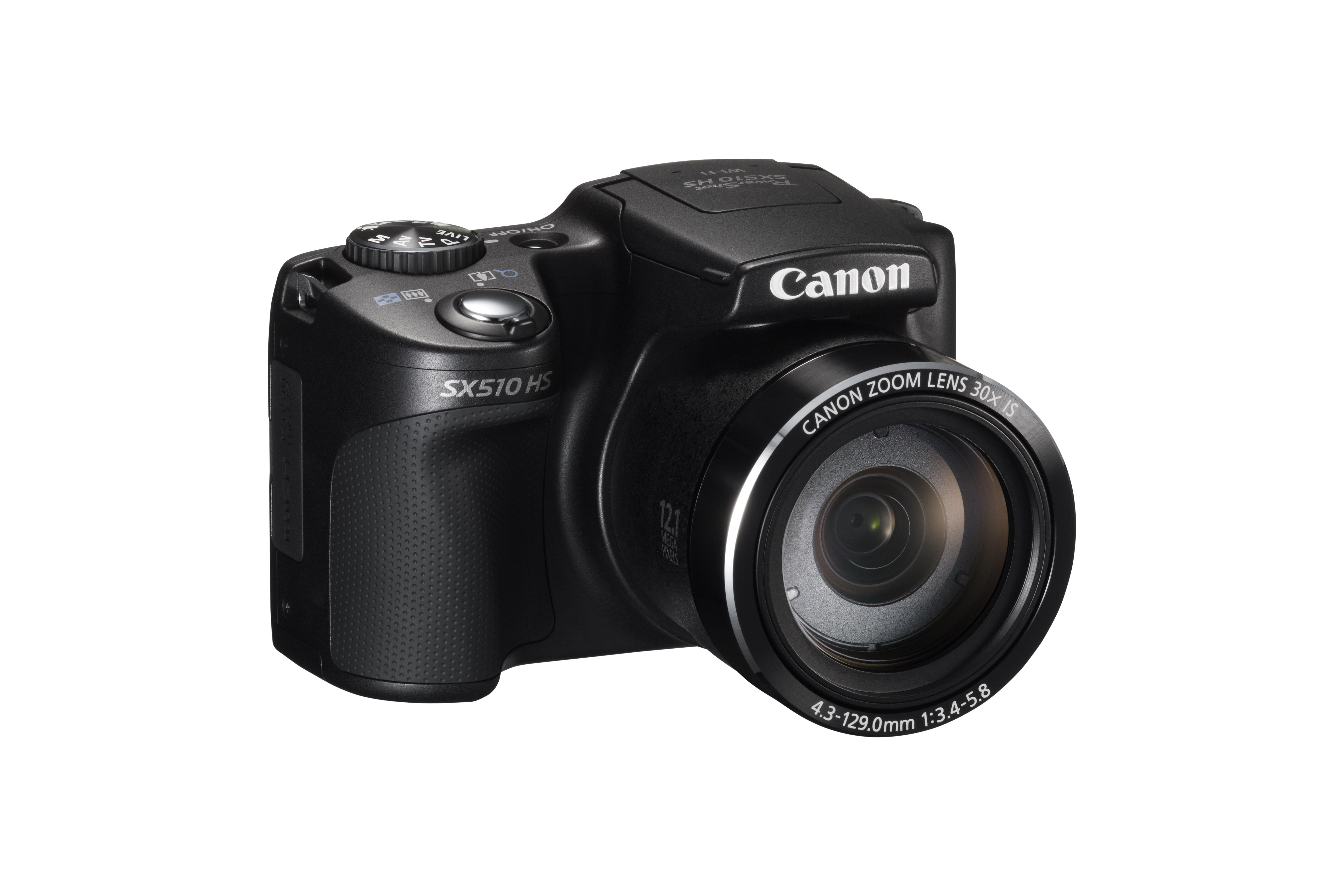 CANON Powershot SX 510 HS Bridgekamera Schwarz, 30x opt. Zoom, TFT