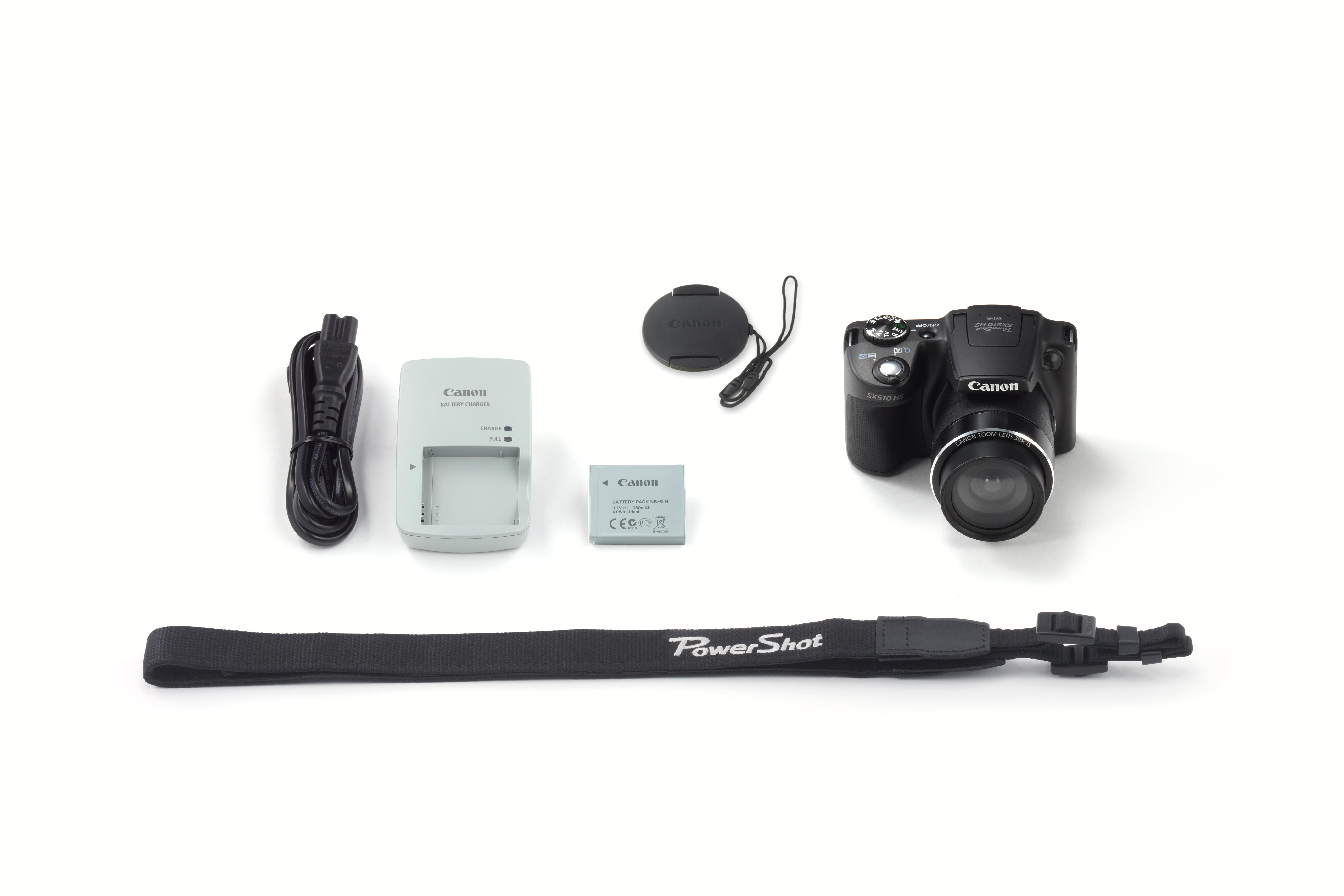 CANON Powershot SX 510 HS Bridgekamera Schwarz, 30x opt. Zoom, TFT