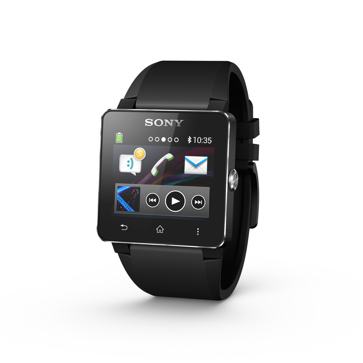 SONY SmartWatch 2 SW2 SmartWatch TPU-Armband, Schwarz