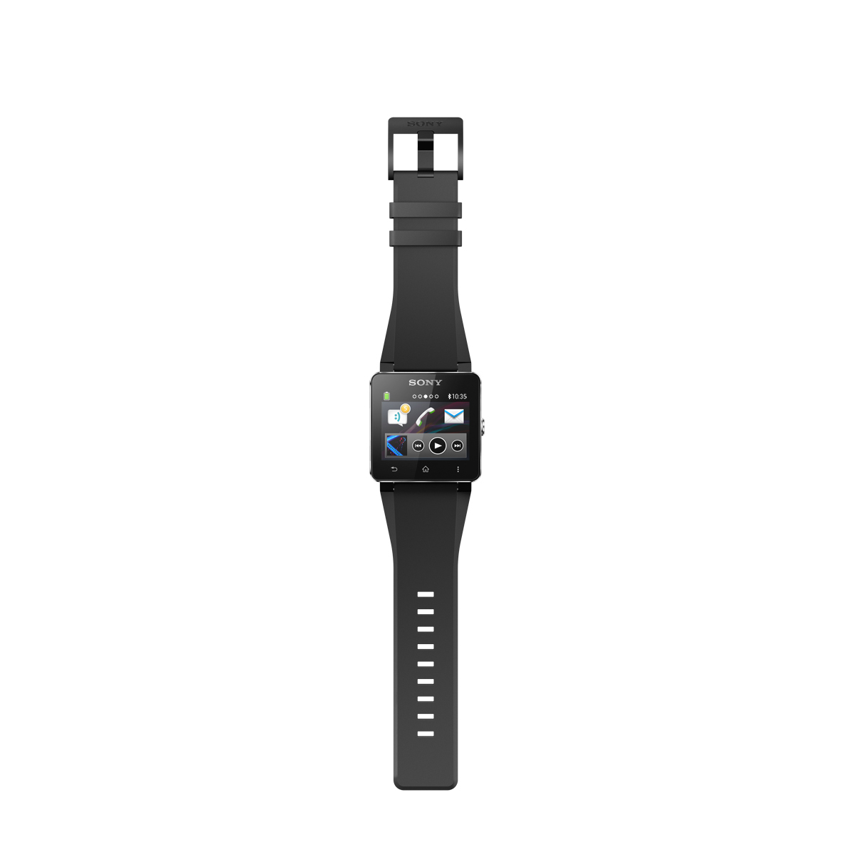 SONY SmartWatch 2 SW2 SmartWatch TPU-Armband, Schwarz
