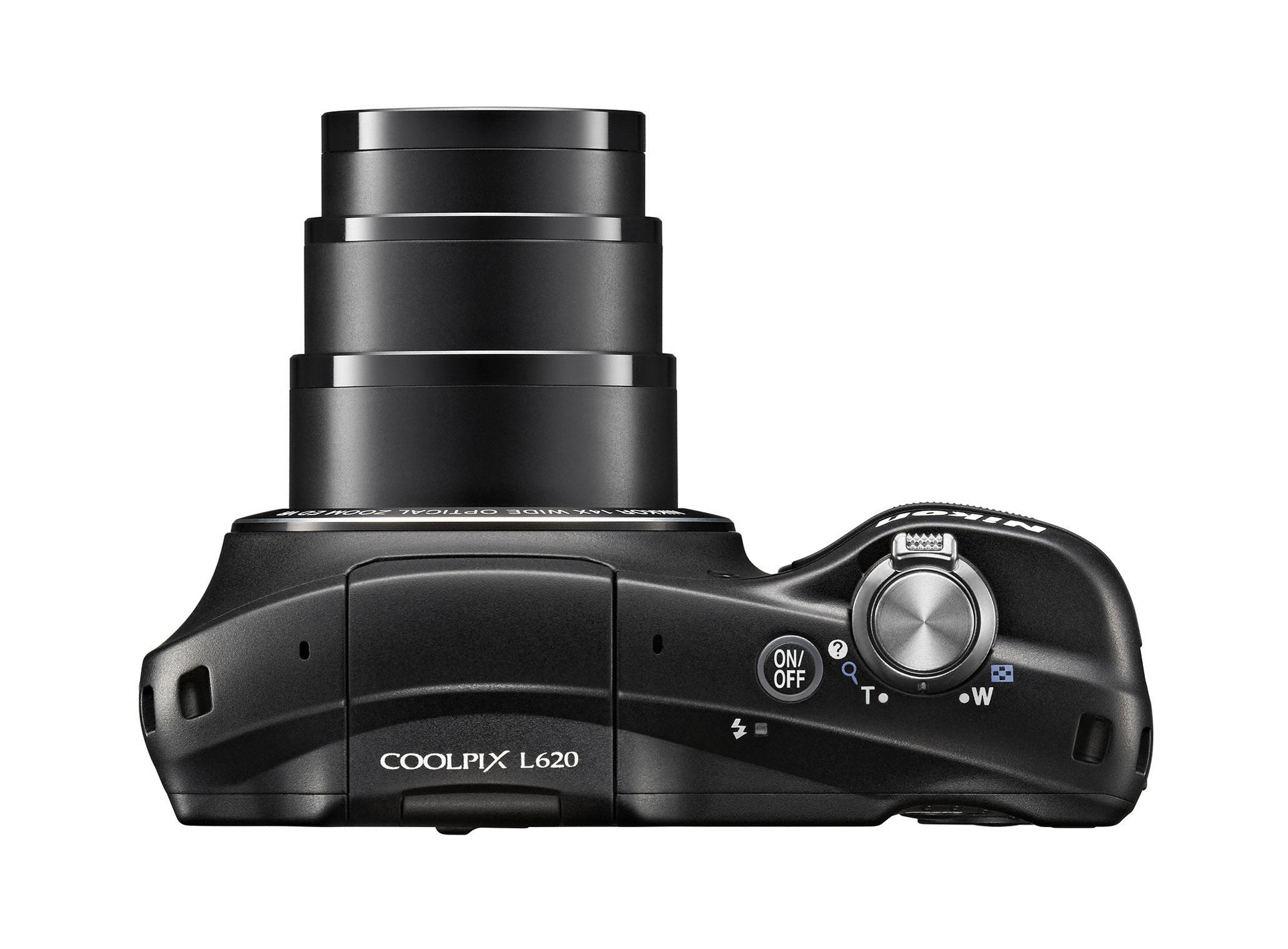 NIKON Coolpix L 620 schwarz Kompaktkamera Schwarz, 14x opt. Zoom, TFT-LCD
