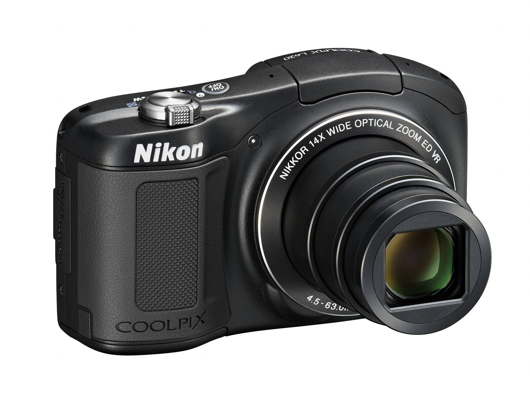 NIKON Coolpix L 620 schwarz Kompaktkamera Schwarz, 14x opt. Zoom, TFT-LCD