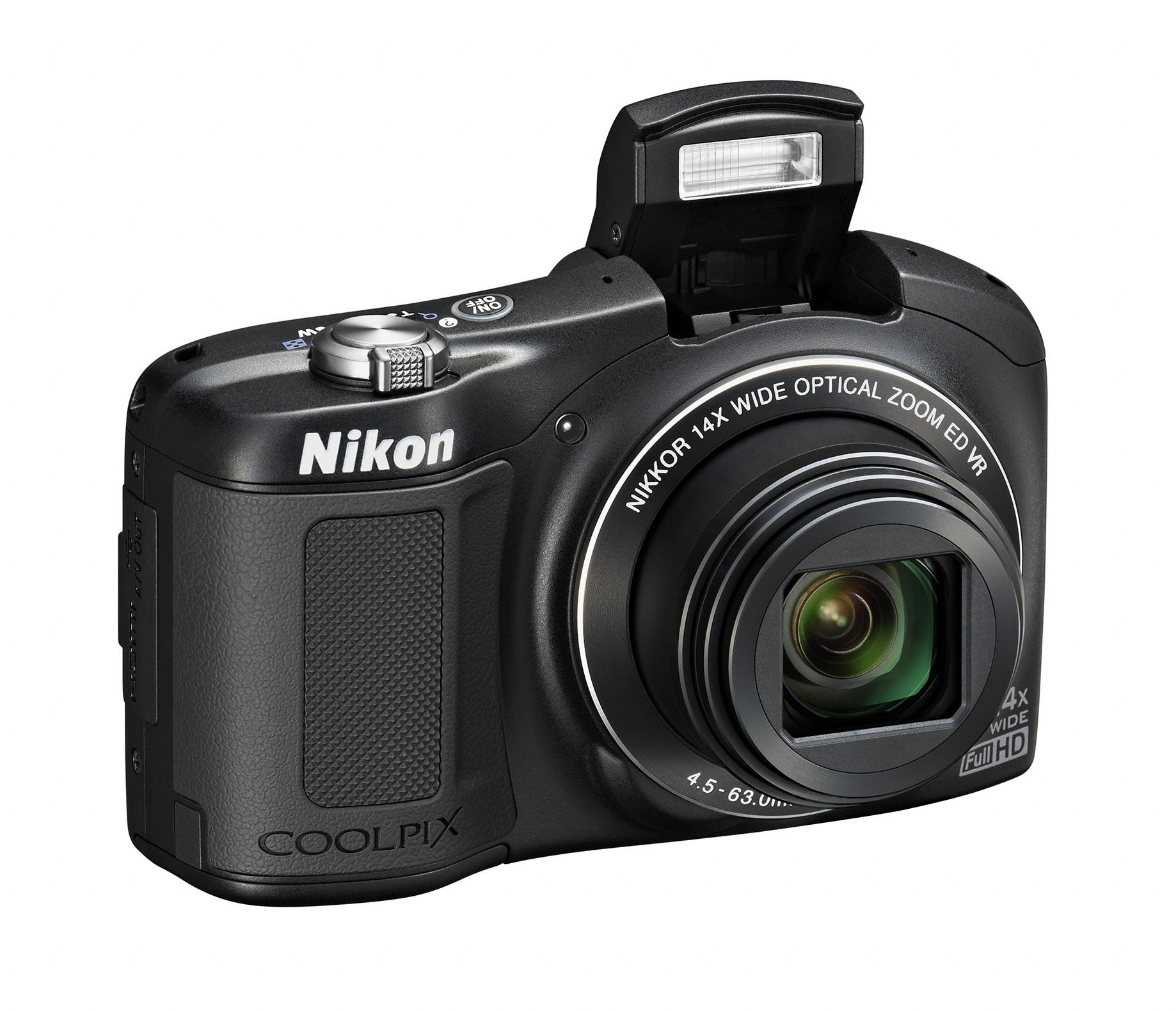 NIKON Coolpix L 620 schwarz Kompaktkamera Schwarz, 14x opt. Zoom, TFT-LCD