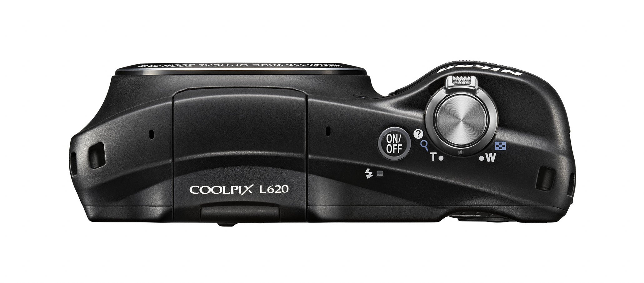 NIKON Coolpix L 620 schwarz Kompaktkamera Schwarz, 14x opt. Zoom, TFT-LCD