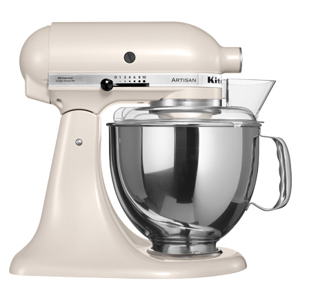 KITCHENAID 5KSM150PSELT Artisan Küchenmaschine Beige (Rührschüsselkapazität: 4,83 l, 300 Watt)